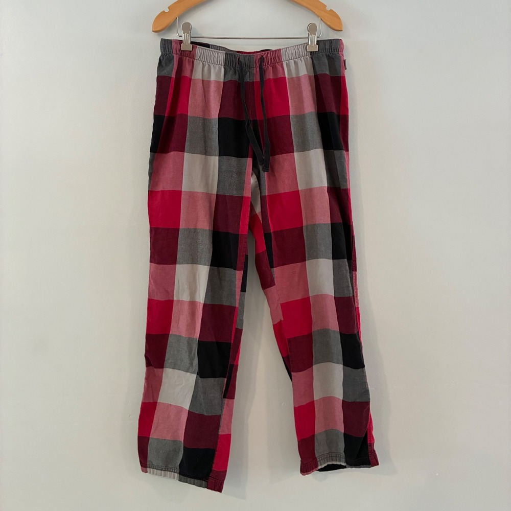 Eddie Bauer Pajama Pants Wom M Buffalo Plaid Flannel Cotton Lounge Bottoms Cabin